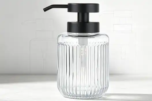 How to Customize Vertical Ribbed Glass Dispenser Bottles?
